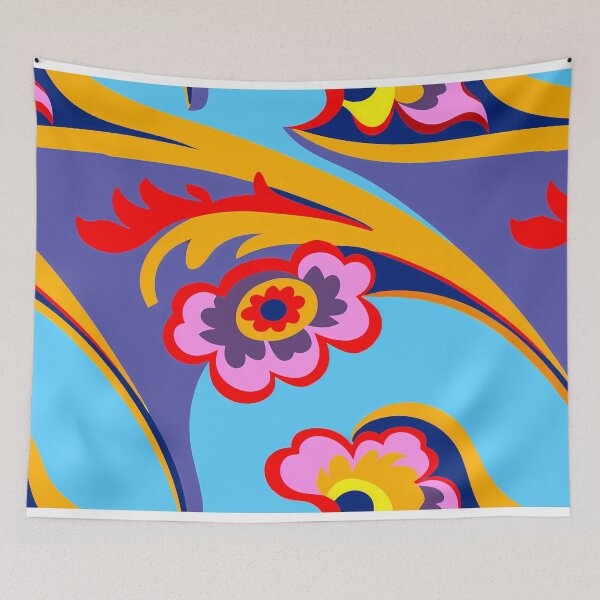 Item preview, Cultural Curves in Colorful Floral Design designed and sold by ART ATTACK ZONE.