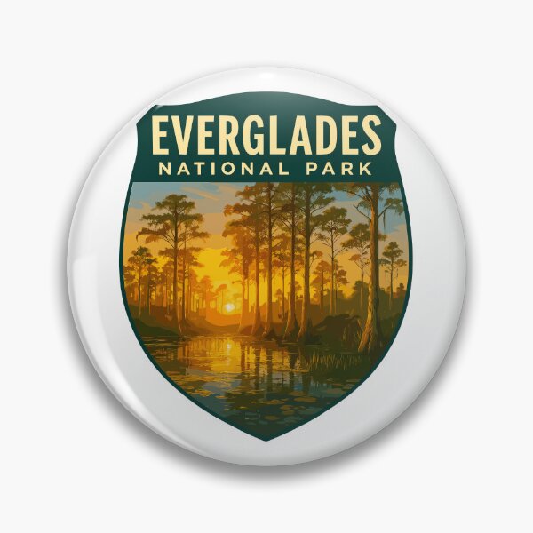 Item preview, Everglades National Park Retro Swamp Wildlife Sticker designed and sold by Ismeal Von.