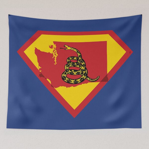 Item preview, WASHINGTONIAN SHIELD - Freedom Is The Superpower -  Gadsden Snake Flag - Dont Tread On Me SUPERHERO WASHINGTON  design designed and sold by pelagio.