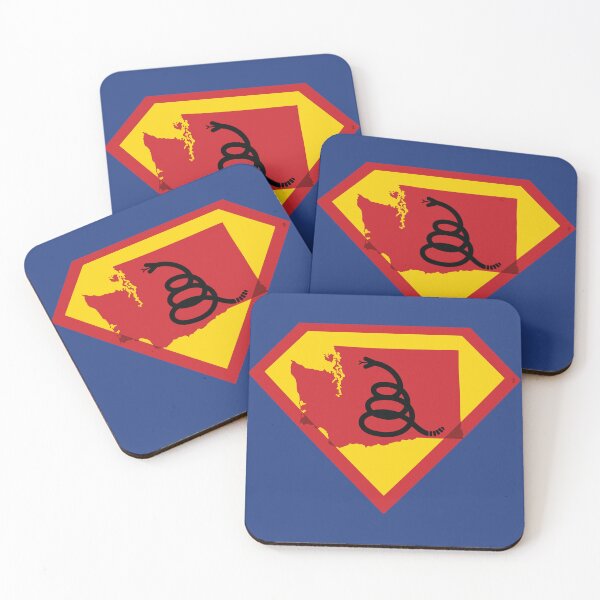 Item preview, WASHINGTONIAN Shield - Freedom Is The Superpower - Modern Gadsden Snake Flag - Dont Tread On Me SUPERHERO WASHINGTON  design designed and sold by pelagio.