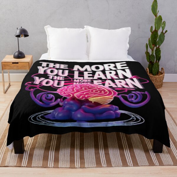Item preview, The More You Learn The More You Earn  designed and sold by PixelPopShops.