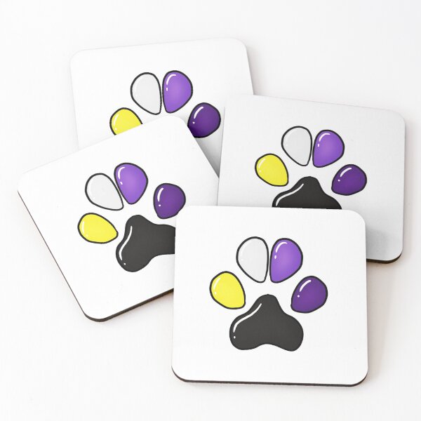 Item preview, Nonbinary Paw Print designed and sold by Lynxeon's Shop.