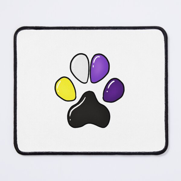 Item preview, Nonbinary Paw Print designed and sold by Lynxeon's Shop.