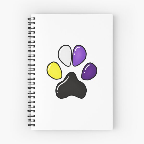 Item preview, Nonbinary Paw Print designed and sold by Lynxeon's Shop.