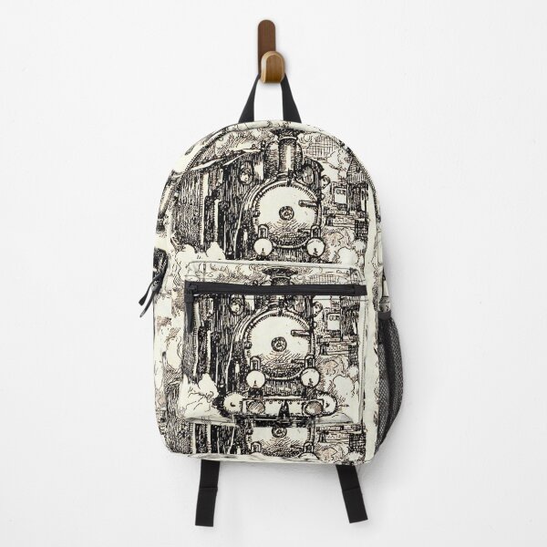 Item preview, Steam Train Arrival by Hans Baluschek (Germany), Circa 1930s designed and sold by FerroFanCo.