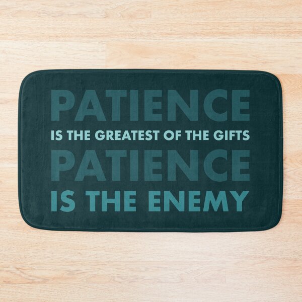 Item preview, "The Paradox of Patience" – Introspective Typography Quote Art designed and sold by bambooks.tabooks.