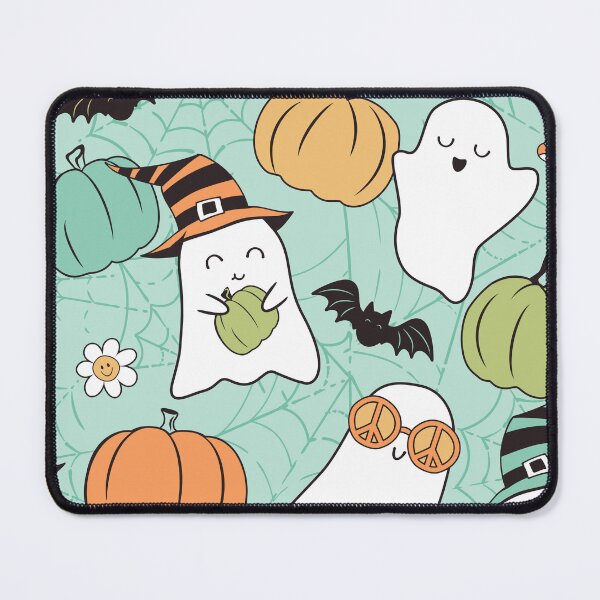 Item preview, Retro Halloween Cute Ghosts and Pumpkins designed and sold by SamAnnDesigns.