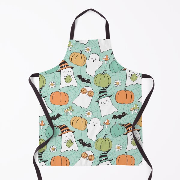 Item preview, Retro Halloween Cute Ghosts and Pumpkins designed and sold by SamAnnDesigns.