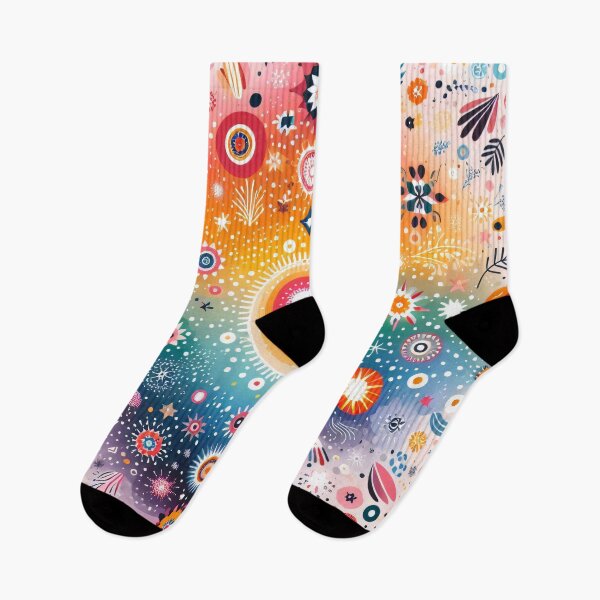 Item preview, Cosmic Mandala Explosion - Vibrant Scandinavian Folk Art by heidiannemorris © designed and sold by FOLK ART FUSION by heidiannemorris.