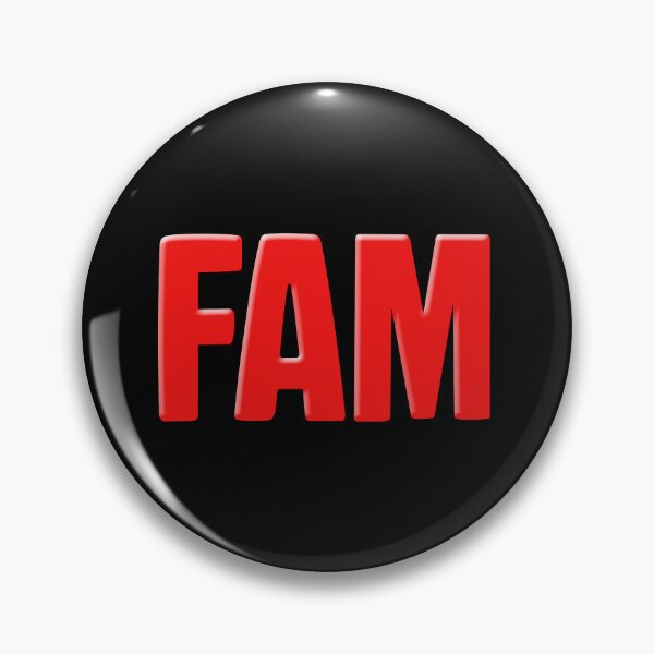 Item preview, FAM in Red Modern Minimal  designed and sold by Memes N Lore .