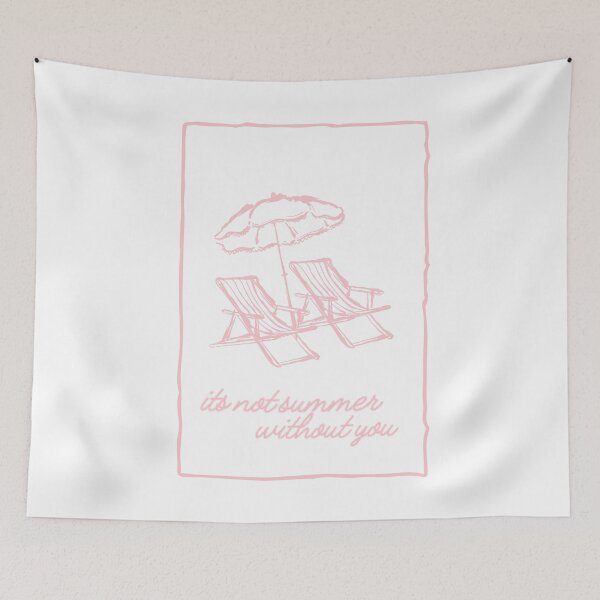 Item preview, its not summer without you beach chairs coastal baby pink designed and sold by amyshira7.