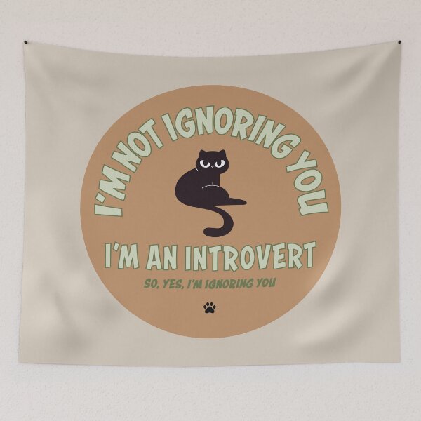 Item preview, I'M NOT IGNORING YOU BLACK CAT designed and sold by InGFocus.