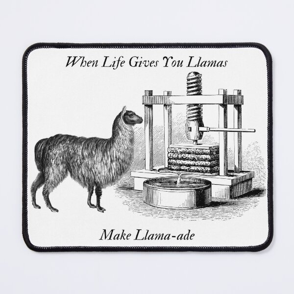 Item preview, When Life Gives You Llamas, Make Llama-Ade – Funny Llama Pun Design designed and sold by noggull.