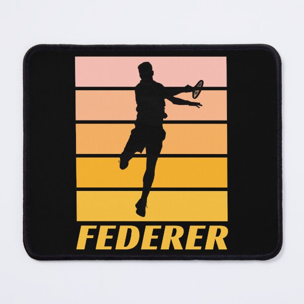 Item preview, Roger Federer Tennis Silhouette Retro Design designed and sold by TeeTopStudio.