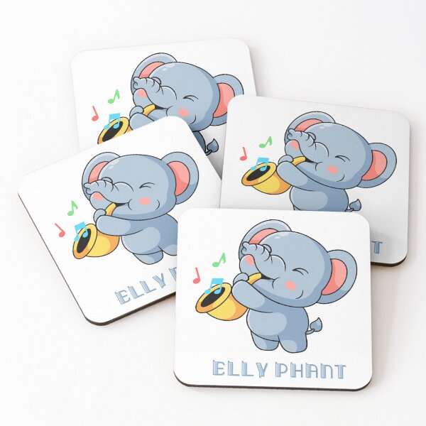 Item preview, Funny Cartoon Elephant - "Elly Phant" Pun Design for Kids designed and sold by Amira Sabry.