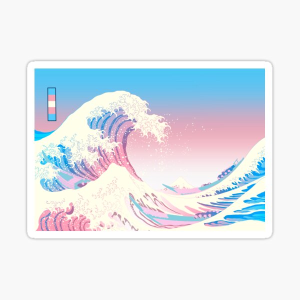 Item preview, Trans Pride Great Wave designed and sold by Art Gurl Roxy.