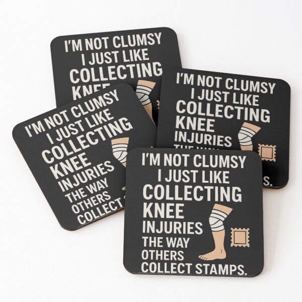 Item preview, Funny Knee Injury Shirts Clumsy Broken Leg Tees Knee Pain T-Shirts  designed and sold by Slubor.