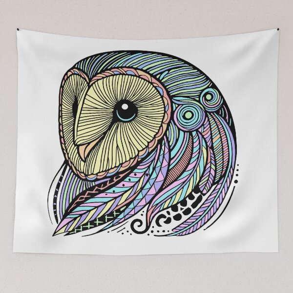 Item preview, Intricate barn owl designed and sold by SpectrumShine.