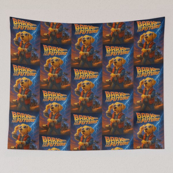 Item preview, Bark to the Future – Marty McFly Doggo Edition designed and sold by ruffdraftstudio.