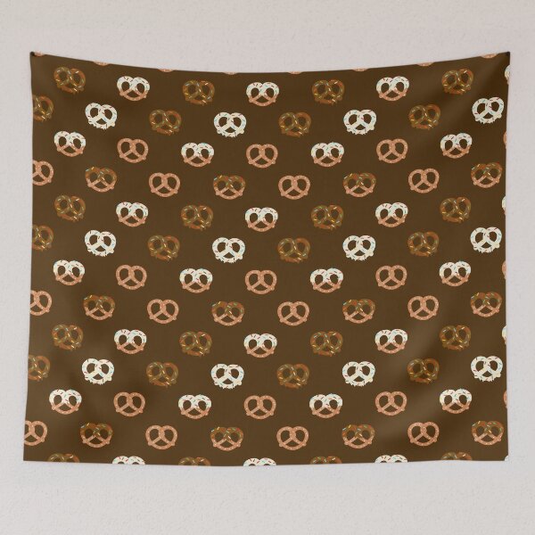 Item preview, Chocolate Covered Pretzels On Chocolate Brown designed and sold by SamAnnDesigns.