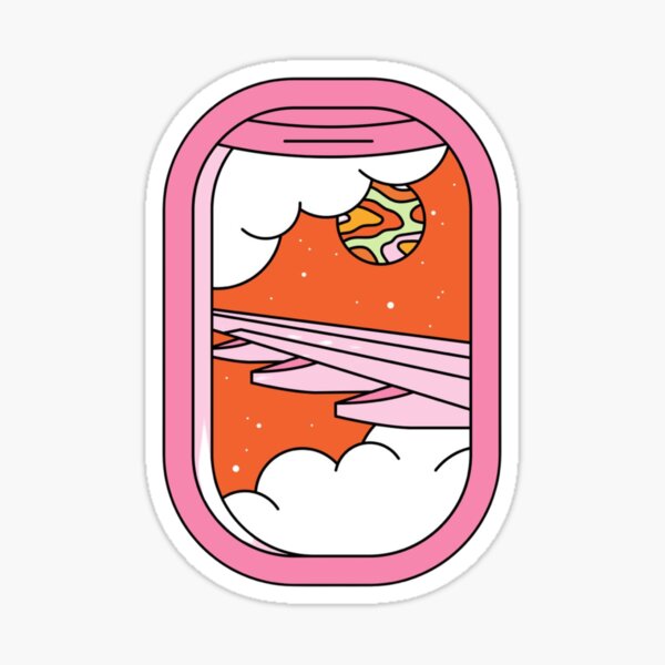 Item preview, Cute Window on a Plane Graphic designed and sold by marsuncharted.