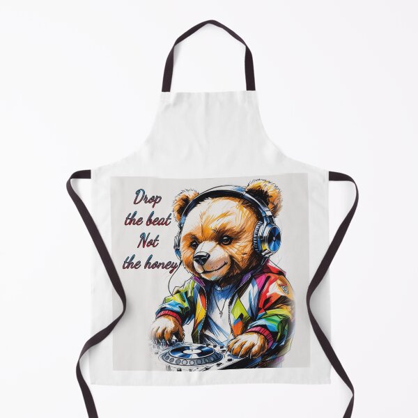 Item preview, "Drop the Beat, Not the Honey – DJ Bear Vibes designed and sold by EfraimFunArt.
