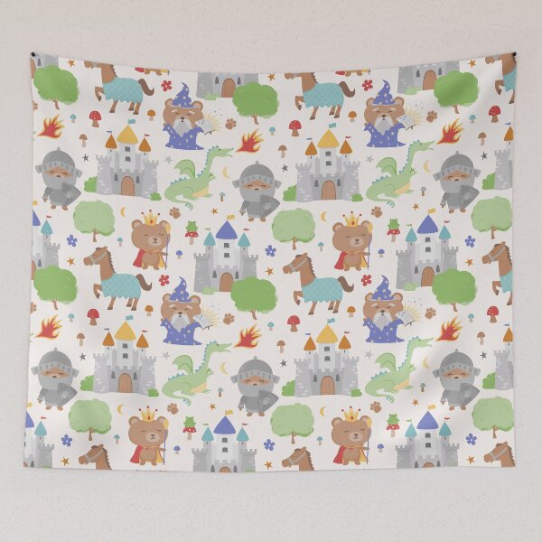 Item preview, Fairytale Bears Magical Kingdom Off White designed and sold by SamAnnDesigns.
