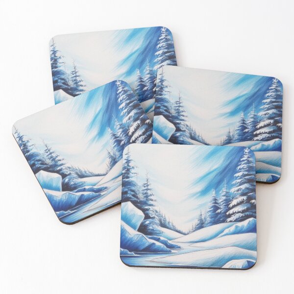 Item preview, Snowy Winter Frozen River Landscape designed and sold by Uniquely Yours.