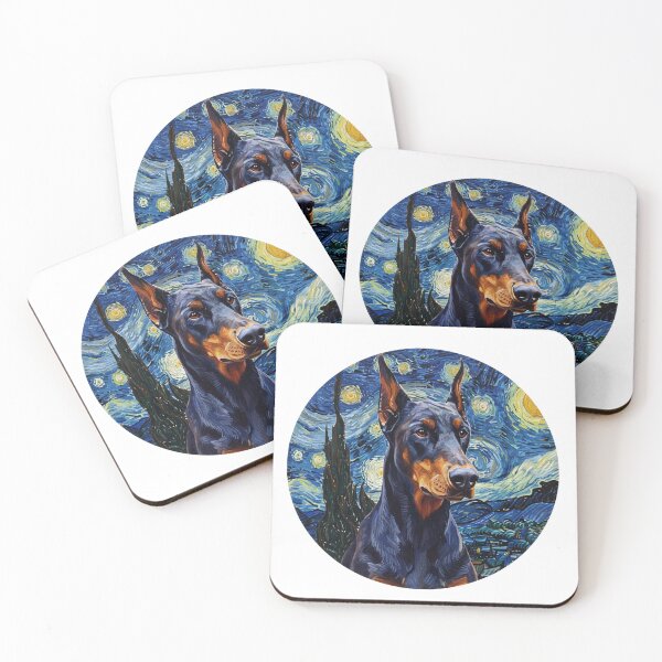 Item preview, Dobermann Van Gogh style designed and sold by barbastyle.