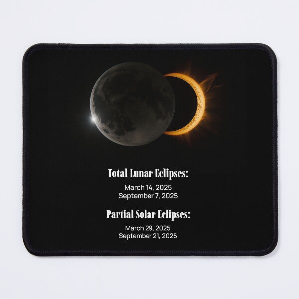 Item preview, Eclipses with Dates (A) Eclipses 2025 designed and sold by Sachie's Studio.
