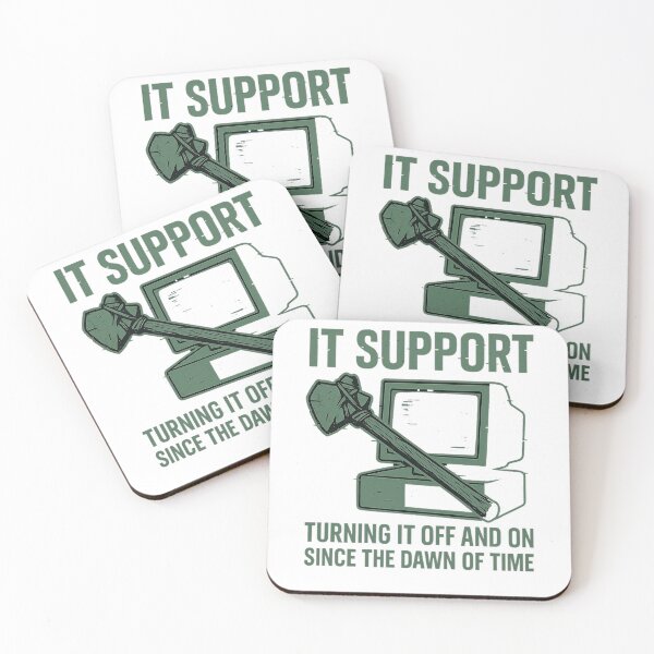 Item preview, IT Support - Turning It Off and On Since the Dawn of Time | Tech Joke Shirt designed and sold by Work Life Tees.