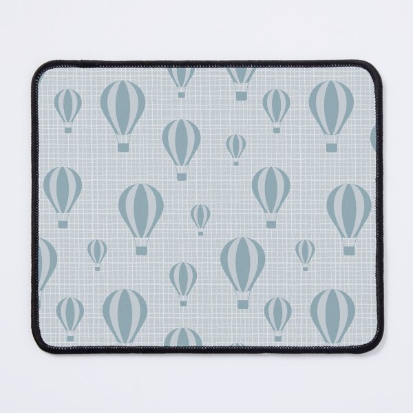 Item preview, Floating Balloons Over a Gentle Blue Grid designed and sold by ImpalaMoon.