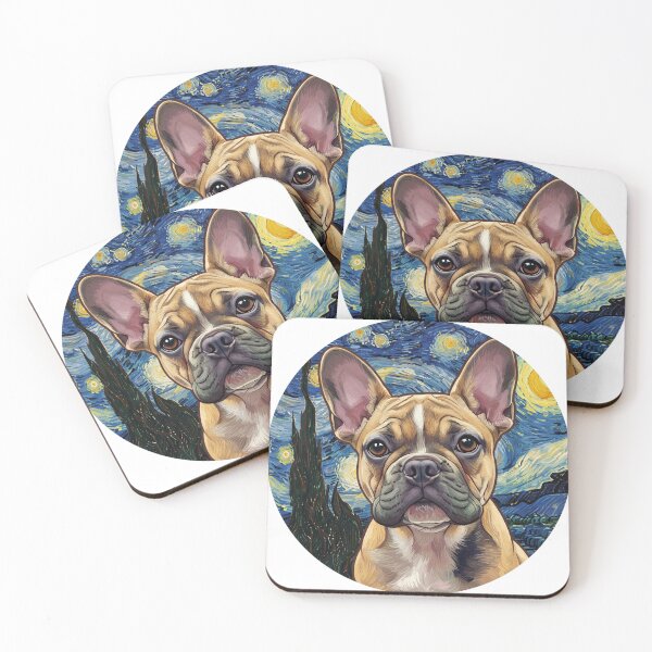 Item preview, French Bulldog Van Gog style designed and sold by barbastyle.