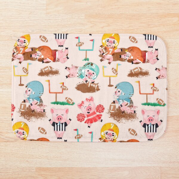 Item preview, Acuarela Muddy Pigs Fútbol Bronceado designed and sold by SamAnnDesigns.