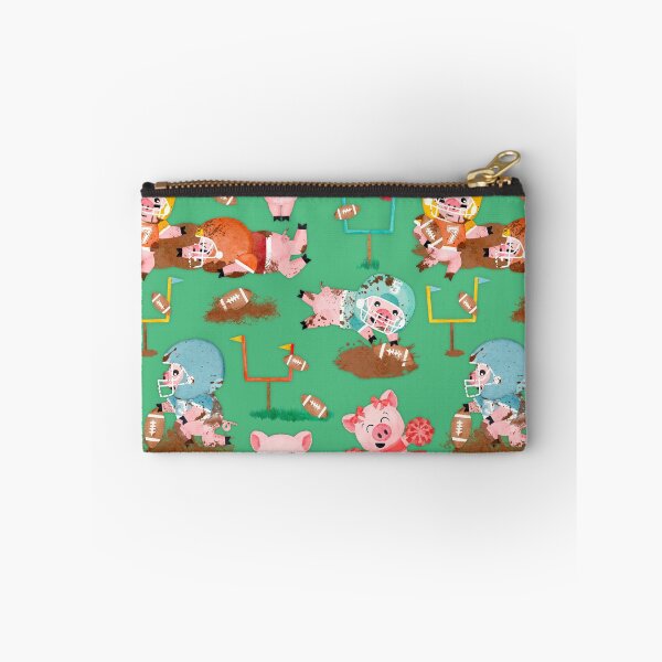 Item preview, Watercolor Muddy Pigs Football Green designed and sold by SamAnnDesigns.