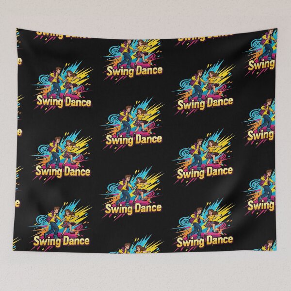 Item preview, Swing Dance Colorful Cartoon Illustration designed and sold by Sitred123.