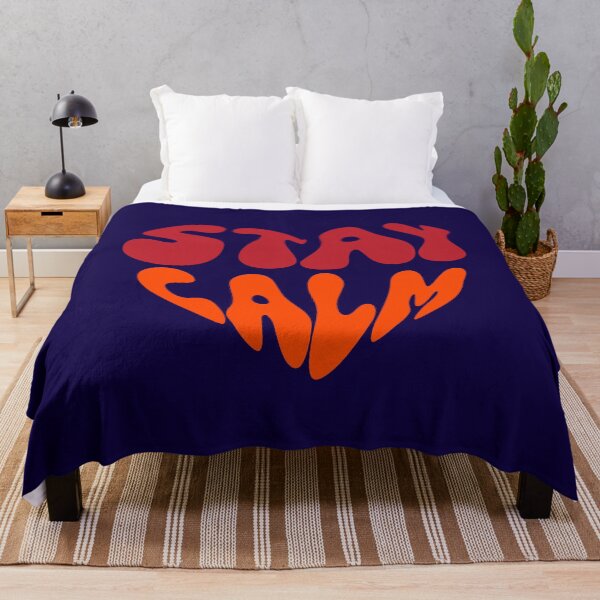Item preview, Stay Calm Groovy Typography Design | Retro 70s Aesthetic Boho Quote Art designed and sold by typoinspired.