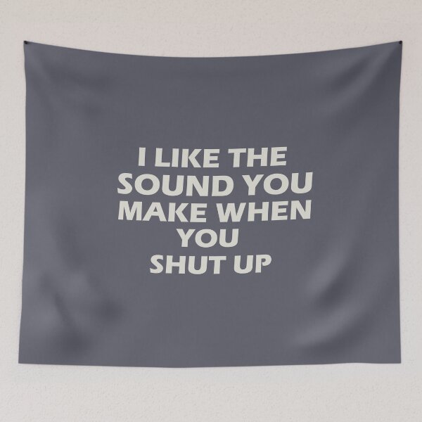 Item preview, “I LIKE THE SOUND YOU MAKE WHEN YOU SHUT UP” designed and sold by Felinefinesse.