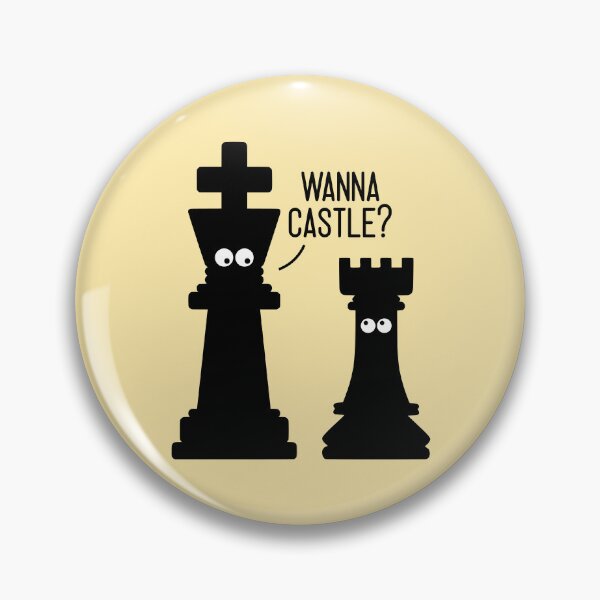 Item preview, Cartoon Chess Pieces King and Rook Castling designed and sold by humnoo.