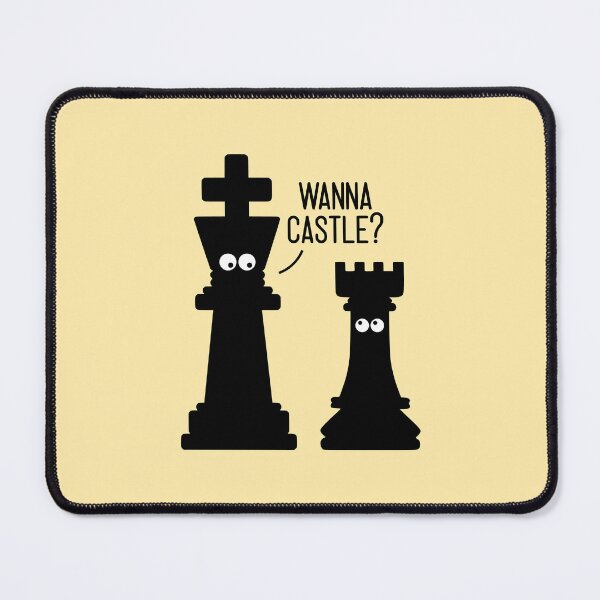 Item preview, Cartoon Chess Pieces King and Rook Castling designed and sold by humnoo.