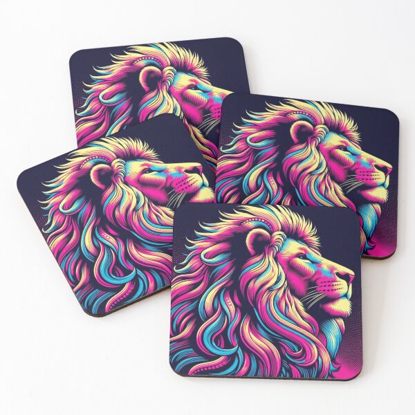 Item preview, colorful lion desighn designed and sold by Dogandesighn.