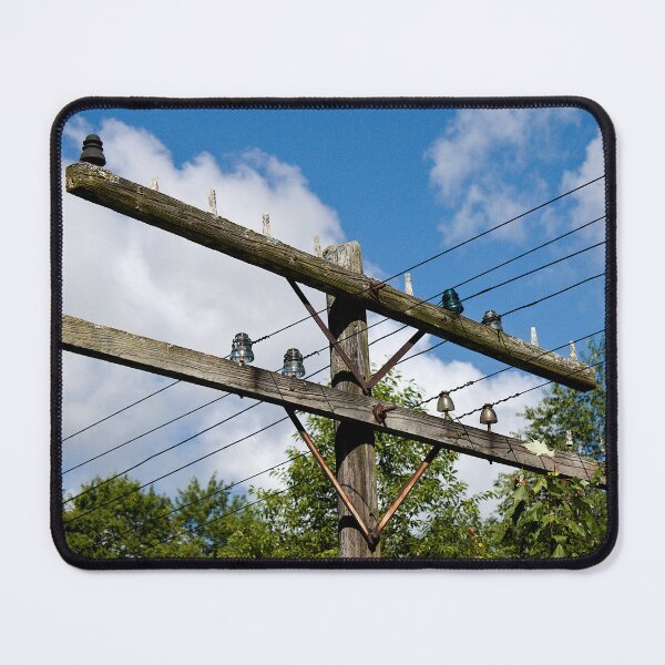 Item preview, Railroad Utility Pole with Glass Insulators designed and sold by ERICHMAN.