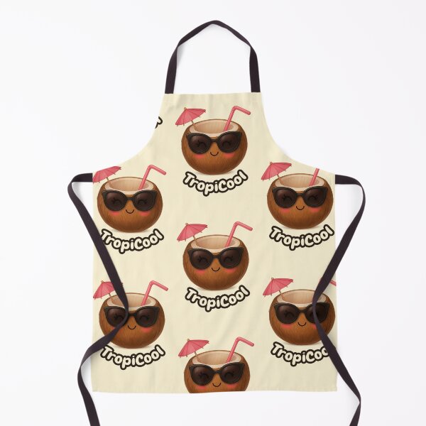 Item preview, TropiCool Coconut – Cute Summer Coconut Drink designed and sold by TastefulDesigns.