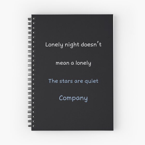 Item preview, Lonely Night Doesn’t Mean Lonely Heart – Kindwaves Quote designed and sold by KWkindwaves.