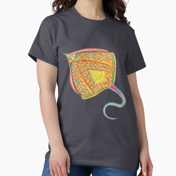 Item preview, Renard Vintage Marine Art - Orange Ray designed and sold by FUNKARIUM.