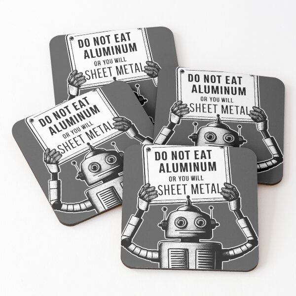 Item preview, Do Not Eat Aluminum Or You Will Sheet Metal designed and sold by Buntrockstore.