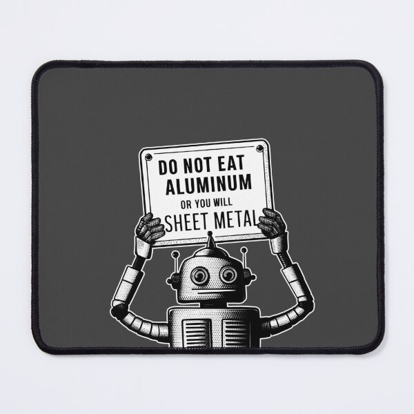 Item preview, Do Not Eat Aluminum Or You Will Sheet Metal designed and sold by Buntrockstore.