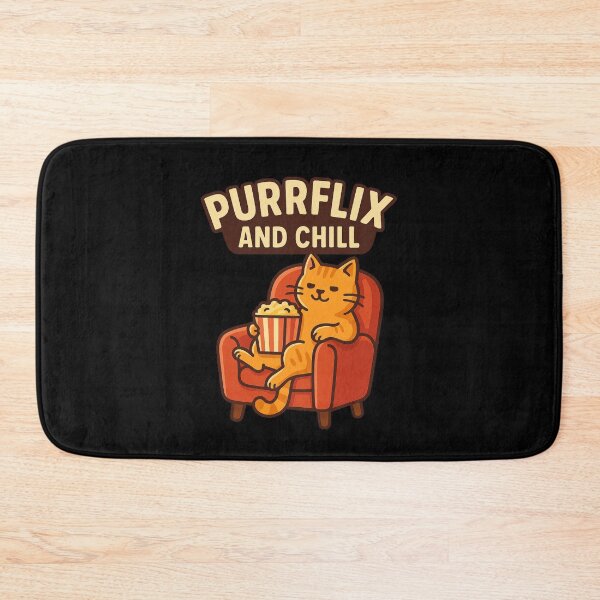 Item preview, Purrflix and Chill – Funny Cat Lover Design designed and sold by ALITOPRINCE.