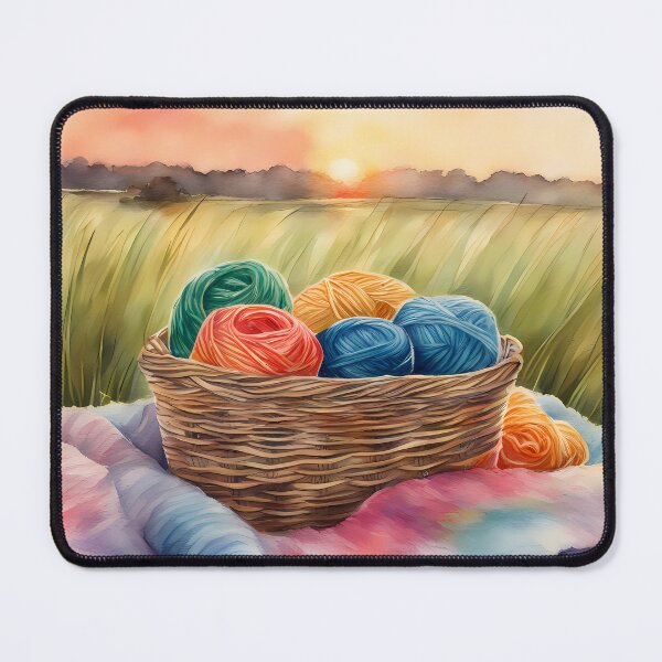 Item preview, Basket of Yarn in Nature designed and sold by CalmnessbyChoice.