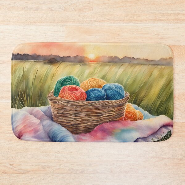 Item preview, Basket of Yarn in Nature designed and sold by CalmnessbyChoice.